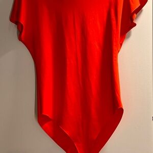 Vibrant Red Bodysuit